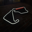 Luminária em LED - Pista Silverstone - Fórmula 1 - 62x42cm - Fonte Bivolt