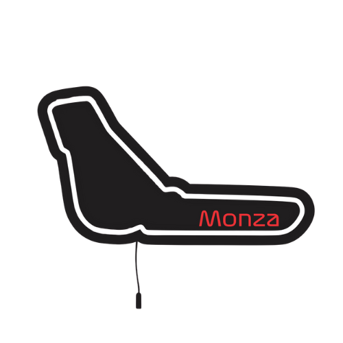 Luminária em LED - Pista Monza - Fórmula 1 - 60x35cm - Fonte Bivolt