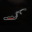 Luminária em LED - Pista Suzuka - Fórmula 1 - 65x46cm - Fonte Bivolt