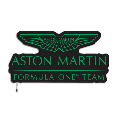 Luminária em LED - Aston Martin Formula One Team - 50x25cm - Fonte Bivolt