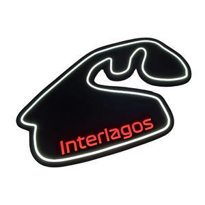 Luminária em LED - Pista Interlagos - Fórmula 1 - 53x50cm - Fonte Bivolt
