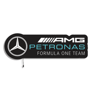 Luminária em LED - Mercedes AMG Petronas Formula One Team - 65x20cm - Fonte Bivolt