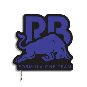 Luminária em LED - RB Formula One Team - Purple - 35x37cm - Fonte Bivolt