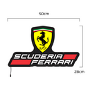 Luminária em LED - Scuderia Ferrari - Fórmula 1 - 50x28cm - Fonte Bivolt