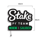 Luminária em LED - Stake F1 Team Kick Sauber - 40x35cm - Fonte Bivolt