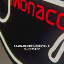 Luminária em LED - Pista Mônaco - Fórmula 1 - 62X45cm - Fonte Bivolt