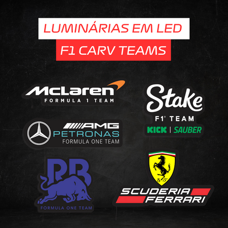 Luminárias em LED - Coleção F1 Carv Teams