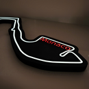 Luminária em LED - Pista Mônaco - Fórmula 1 - 62X45cm - Fonte Bivolt