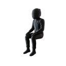 Miniatura Piloto F1 - Sentado - Preparação - Estatueta Fórmula 1 - 10x4,5x4,5cm
