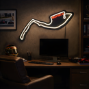 Luminária em LED - Pista Mônaco - Fórmula 1 - 62X45cm - Fonte Bivolt