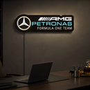 Luminária em LED - Mercedes AMG Petronas Formula One Team - 65x20cm - Fonte Bivolt