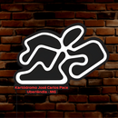 Luminária em LED - Kartódromo José Carlos Pace - Uberlândia (MG) - 50x35cm - Fonte Bivolt