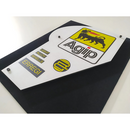 Quadro Toleman TG184 - 1984 - Asa Traseira - Fórmula 1 - 47x32cm