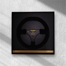 Kit Decorativo - Lotus 97T - 1985 - Quadros Volante + Asa Traseira + Miniatura Exclusiva - Fórmula 1 - 3 Peças