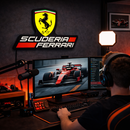 Luminária em LED - Scuderia Ferrari - Fórmula 1 - 50x28cm - Fonte Bivolt