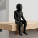 Miniatura Piloto F1 - Sentado - Preparação - Estatueta Fórmula 1 - 10x4,5x4,5cm