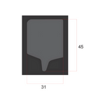 Quadro McLaren MP4/4 - 1988 - Asa Traseira - Fórmula 1 - Escala 1:1 - 45x31cm