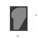 Quadro Toleman TG184 - 1984 - Asa Traseira - Fórmula 1 - 47x32cm