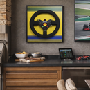 Quadro McLaren MP4/8 - 1993 - Volante - Fórmula 1 - Escala 1:1