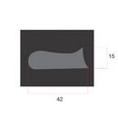 Quadro Toleman TG184 - 1984 - Asa Dianteira - Fórmula 1 - 42x15cm