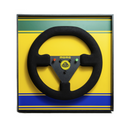 Quadro Lotus 99T - 1987 - Volante - Fórmula 1 - Escala 1:1