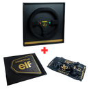 Kit Decorativo - Lotus 98T - 1986 - Quadros Volante + Asa Traseira + Miniatura Exclusiva - Fórmula 1 - 3 Peças