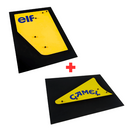 Kit Quadros - Lotus 99T - Amarela - 1987 - Asa Dianteira + Asa Traseira - Fórmula 1 - 2 Peças