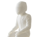 Miniatura Piloto F1 - Sentado - Preparação - Estatueta Fórmula 1 - 10x4,5x4,5cm
