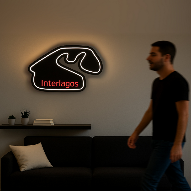 Luminária de Parede em LED - Pista Interlagos - Formula 1