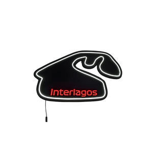 Luminária em LED - Pista Interlagos - Fórmula 1 - 53x50cm - Fonte Bivolt