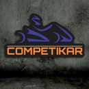 Luminária em LED - Competikar - Uberlândia (MG) - Logo Oficial - 65x33cm - Fonte Bivolt