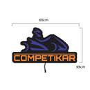 Luminária em LED - Competikar - Uberlândia (MG) - Logo Oficial - 65x33cm - Fonte Bivolt