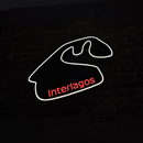 Kit Decorativo - Herói Nacional - Quadro Volante McLaren MP4/6 - 1991 + Luminária em LED Pista Interlagos - Fórmula 1 - 2 Peças