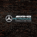 Luminária em LED - Mercedes AMG Petronas Formula One Team - 65x20cm - Fonte Bivolt