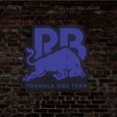 Luminária em LED - RB Formula One Team - Purple - 35x37cm - Fonte Bivolt