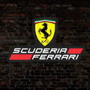 Luminária em LED - Scuderia Ferrari - Fórmula 1 - 50x28cm - Fonte Bivolt