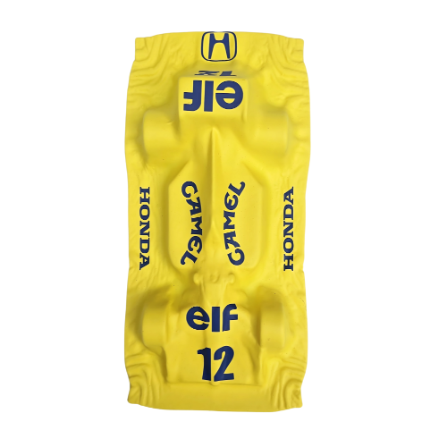 Kit Decorativo - Lotus 99T - Amarela - 1987 - Quadro Volante + Miniatura - Fórmula 1 - 2 Peças