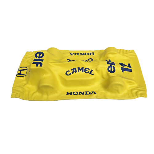 Kit Decorativo - Lotus 99T - Amarela - 1987 - Quadro Volante + Miniatura - Fórmula 1 - 2 Peças