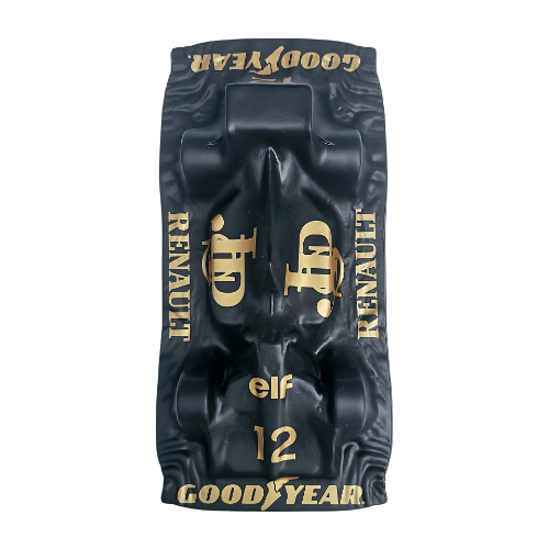 Kit Decorativo - Lotus 97T - 1985 - Quadros Volante + Asa Traseira + Miniatura Exclusiva - Fórmula 1 - 3 Peças