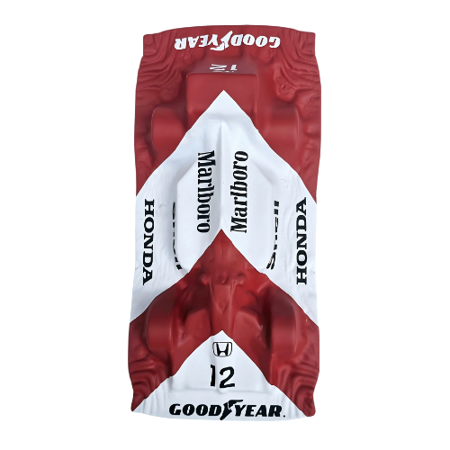 Kit Decorativo - McLaren MP4/4 - 1988 - Quadros Volante + Asa Dianteira + Asa Traseira + Miniatura + Porta-Chaves - Fórmula 1 - 5 Peças