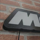 Luminária em LED - McLaren Fórmula 1 Team - Logo Antiga - 62x15cm - Fonte Bivolt