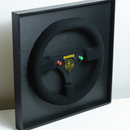 Quadro decorativo do volante da Lotus 98T de 1986, pilotado pelo nosso maior ídolo, item único feito para fãs de Formula 1.